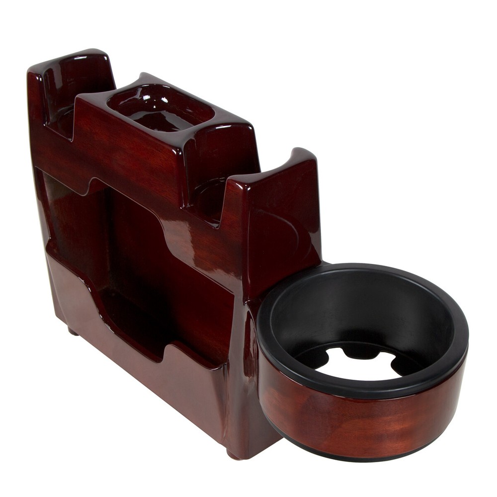 Hand Crafted Solid Wood Center Console w/ Cup Holder for Peterbilt, Kenworth, FL