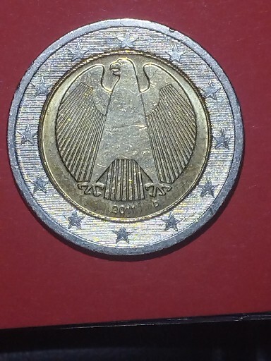 Germany 2 euros 2011 - The German eagle "D"