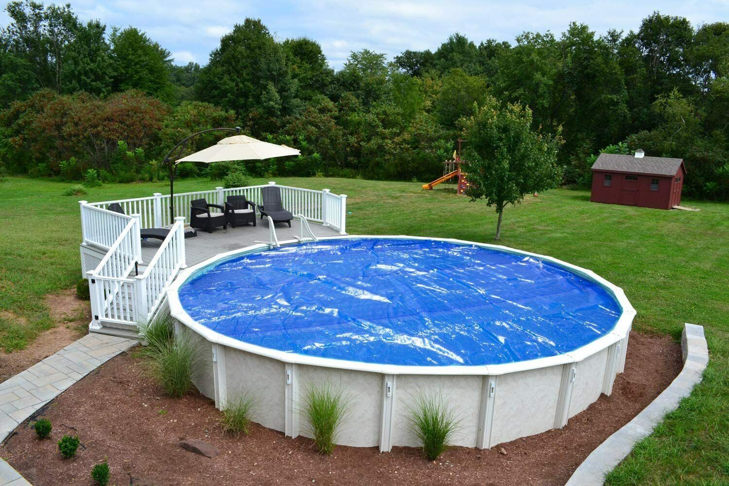 800 Series Swimming Pool Blue Solar Heating Blanket Cover - (Choose Pool Size)