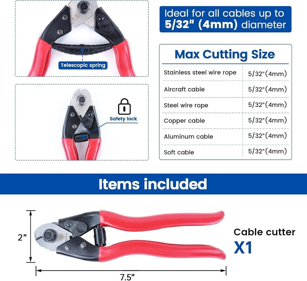 Versatile Wire Cutter for Home and Industry