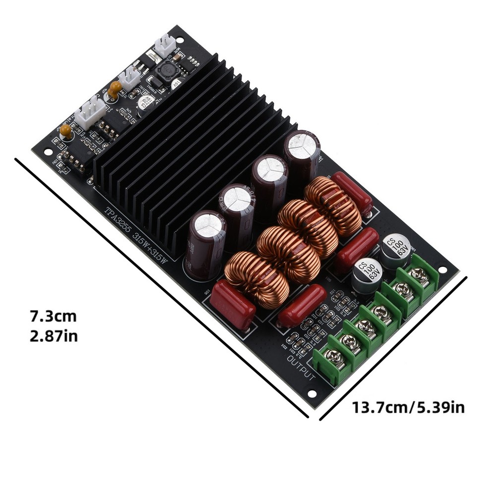 HiFi Amplifier Board Audio Module Adopts TPA3255 Chip with Class D efficiency