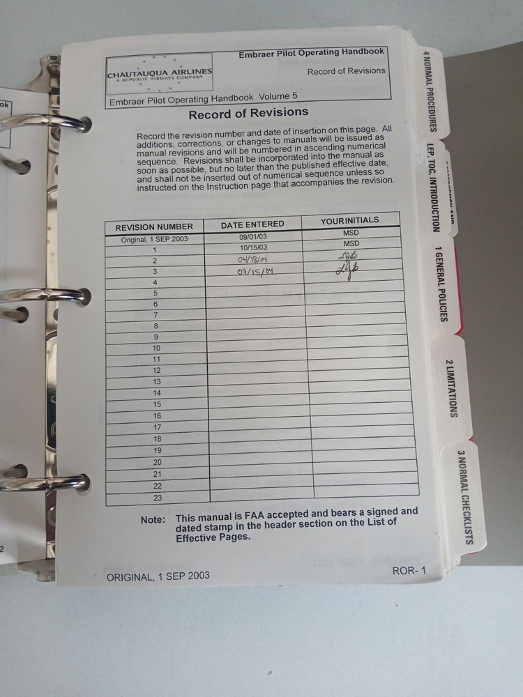 Embraer Pilot Operating Handbook