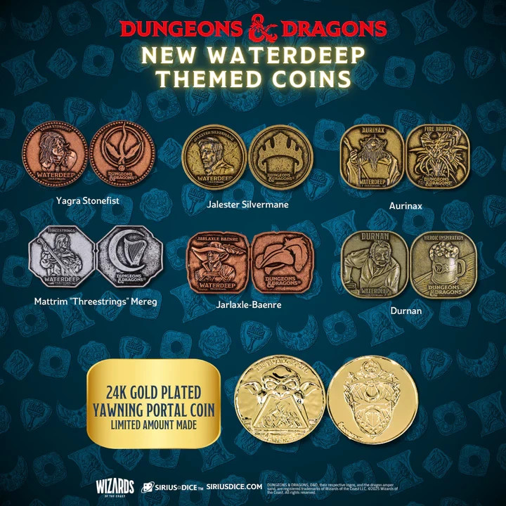 Sirius Dice D&D Waterdeep Yawning Portal Treasure Pack