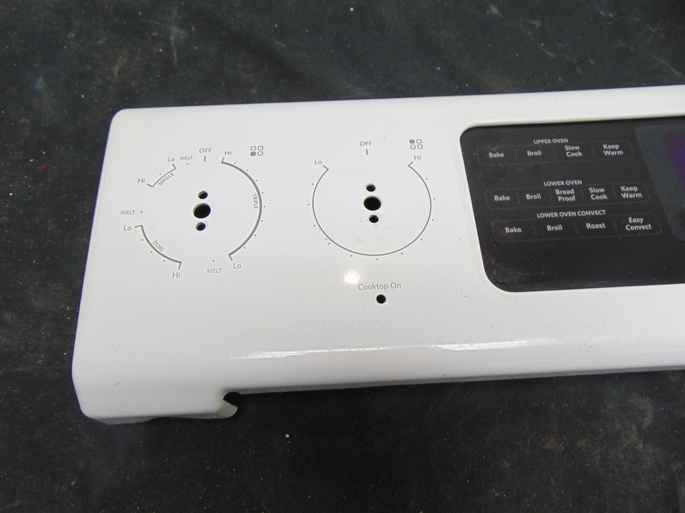 KitchenAid Electric Range KERS505XWH00 Control Panel Assembly with Board