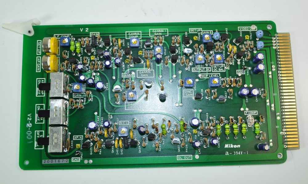 Nikon Microscope Camera Control A-394V-I Gamma Circuit Board Model# V2-2-001