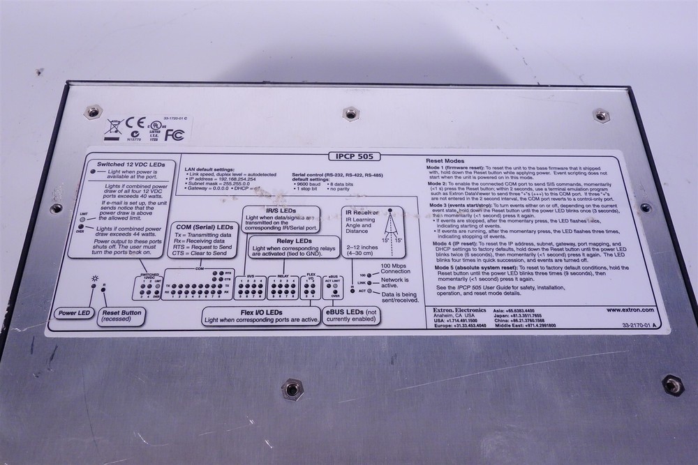 Extron IP Link IPCP 505 IPCP505 Control Link Processor
