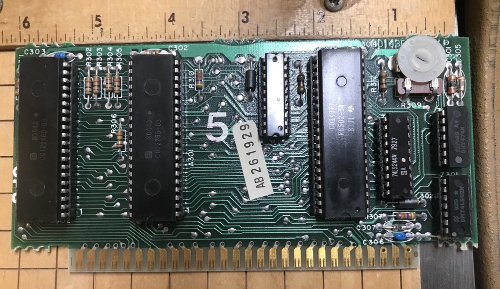 Atari 400/800 CPU(6502) PCB Tested Working with NTSC GTIA