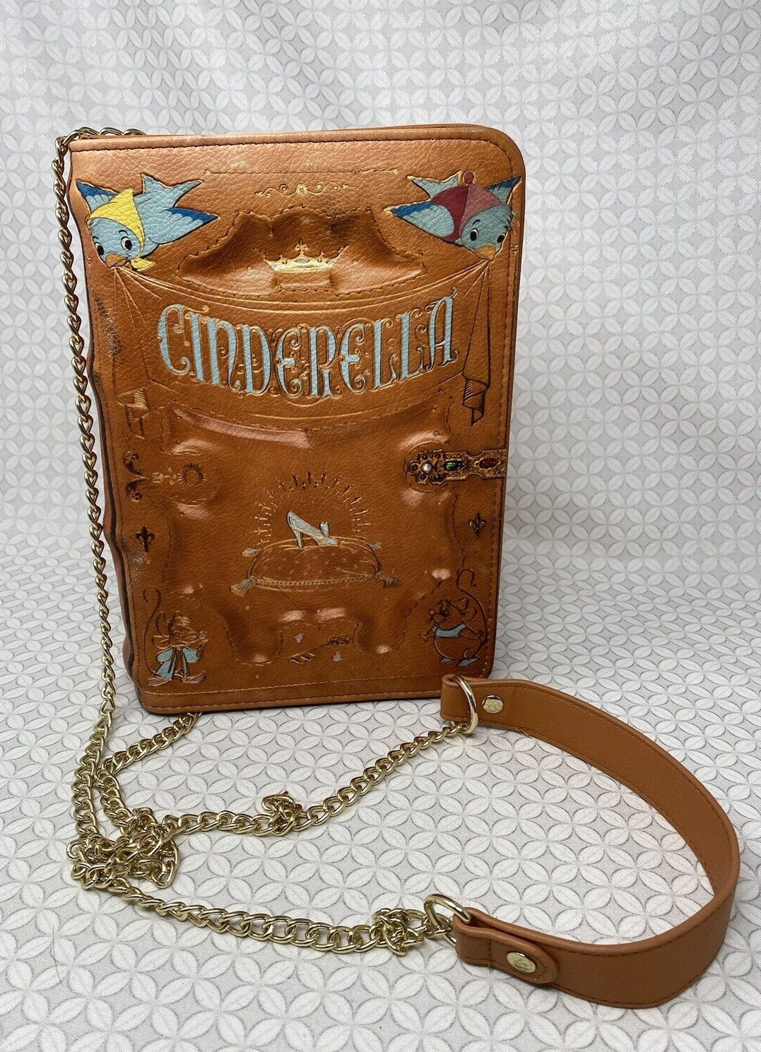 Loungefly Disney Cinderella Book Crossbody Purse Bag Cosplay