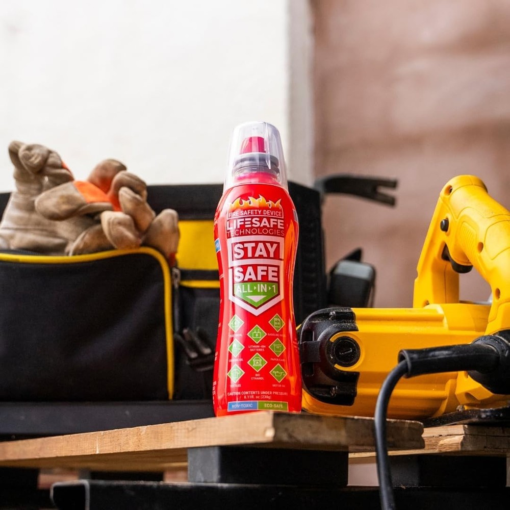 StaySafe Portable Fire Extinguisher: Eco-Friendly Solution for 10 Fire Types