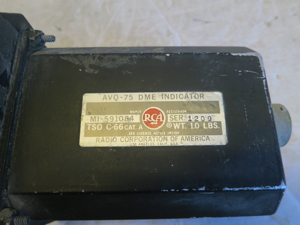 Aircraft Instrument Indicator Control Panel AVQ-75 RCA