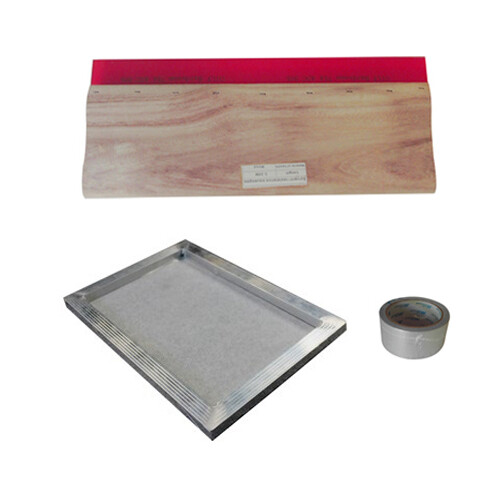 4 Color 1 Station Printing Machine & Flash Dryer Kit with Squeegee Screen Frames