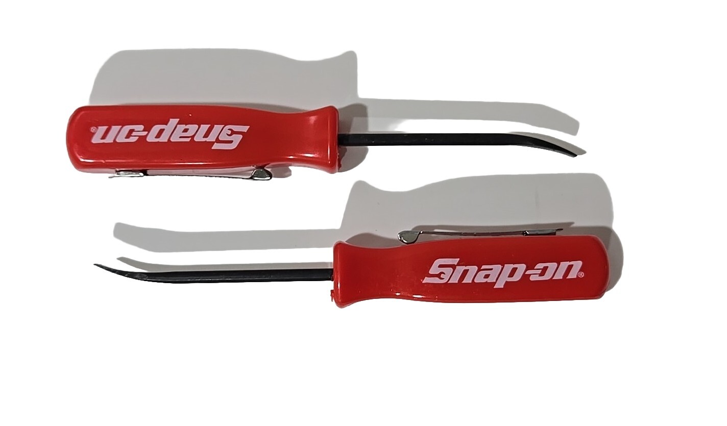 2X Red Snap on tools Promo PRY BAR screwdrivers per order pocket Clip NEW + GIFT