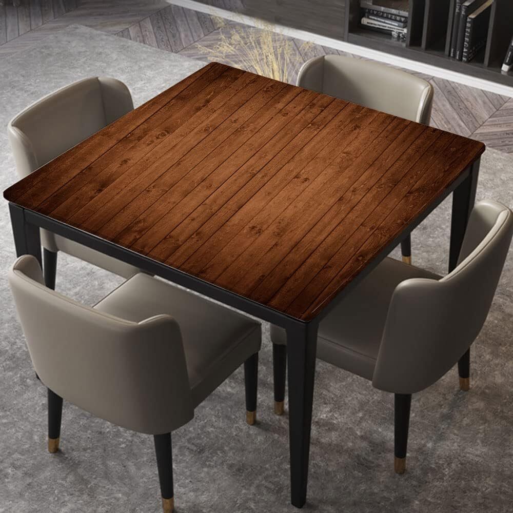 Square TableCloth Elastic Edged Fitted Table Cover Waterproof 100% Polyester