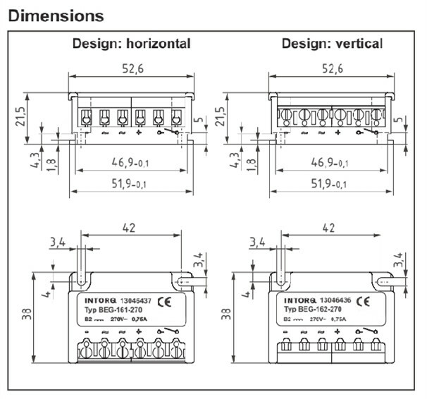 INTORQ 14.630.32.016 full wave rectifier bridge rectifier