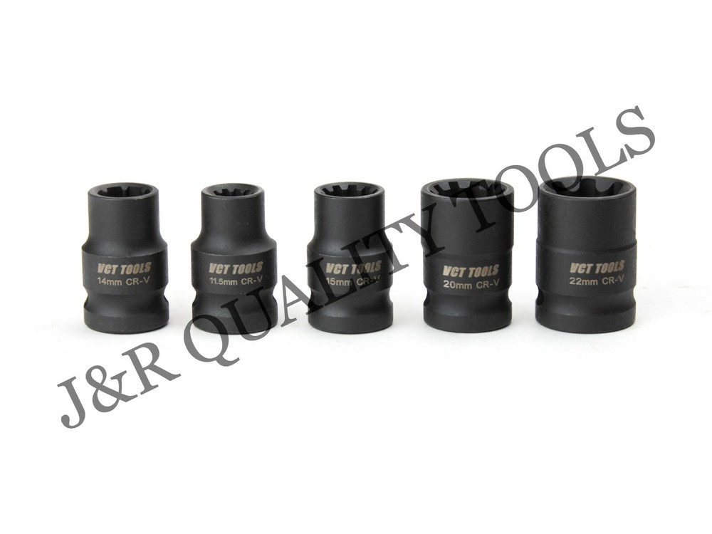 17pc BRAKE DISC & CALIPER SOCKET SET