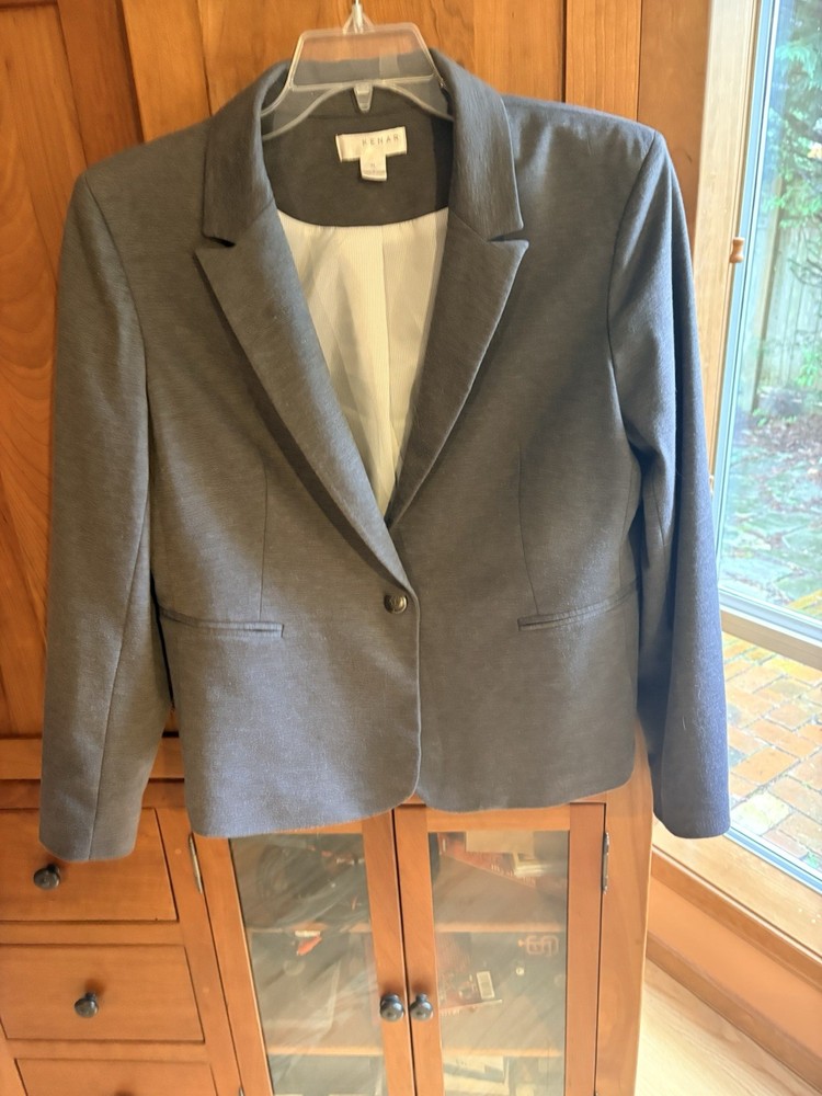 Kenar Classic Gray One Button Blazer Size XL.