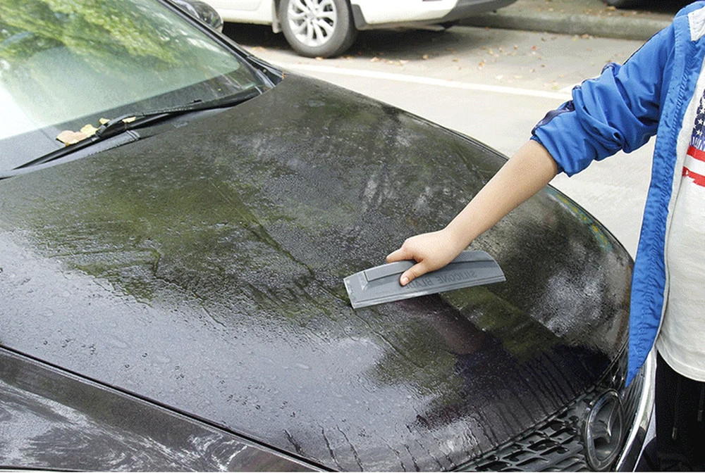 Soft Silicone Squeegee Tool for Car Wraps & Window Cleaning - Non-Scratch Design