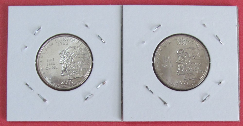 2000 P & D NEW HAMPSHIRE State Quarters Uncirculated