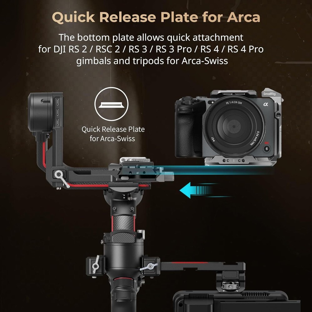 SmallRig FX3 HawkLock Quick Release Half Cage for Sony FX3 / FX30 Camera