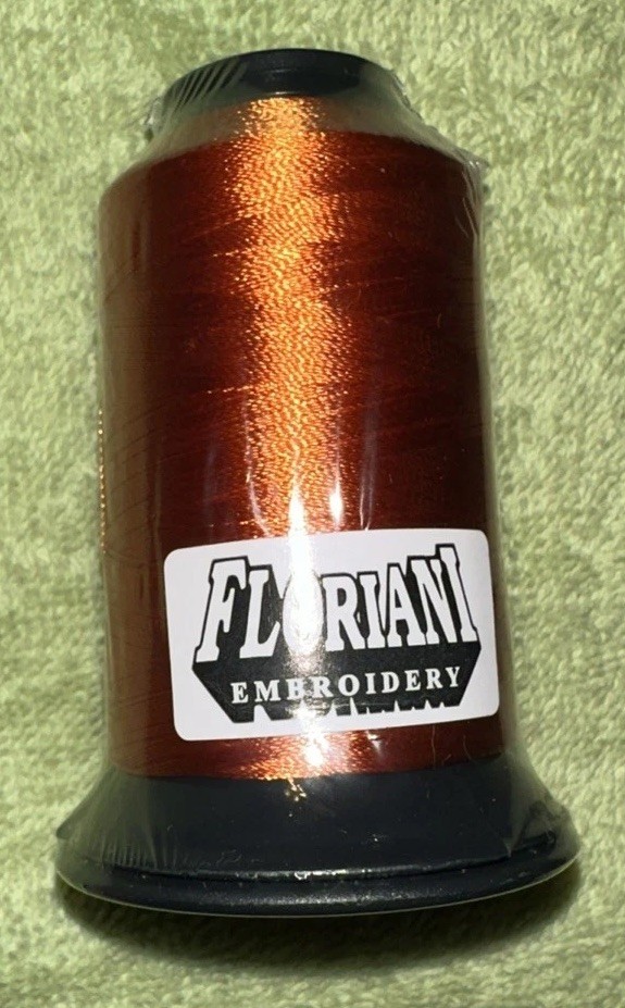 Floriani Embroidery Thread PF578 Rust Colored Polyester 1,100 Yards NOS