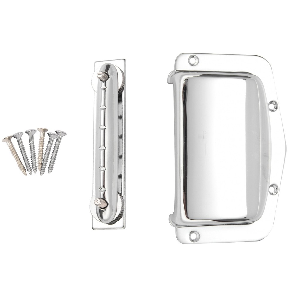 2 Set Fixed Adjustable Bridge Tailpiece for  Harmony  Guitar  Q9F56529