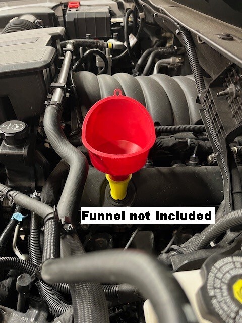 L8T GAS 6.6L Oil Funnel Adapter/Holder - GM, HD, Silverado, Sierra, 2020-2025