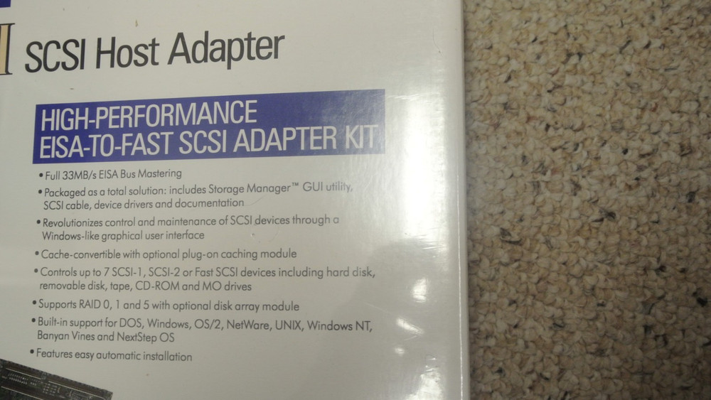 SCSI HOST ADAPTER SMART CACHE III MODEL PM2122 EISA-TO-FAST-SCSI Adapter Kit