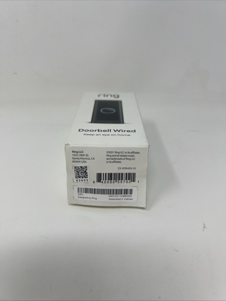 Ring Video Doorbell Wired - Black