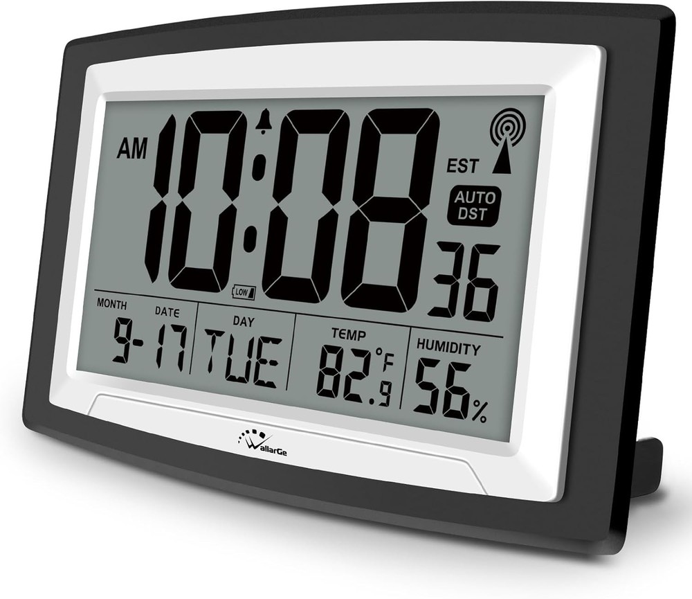 Atomic Digital Clock Auto Set with Temperature and Humidity