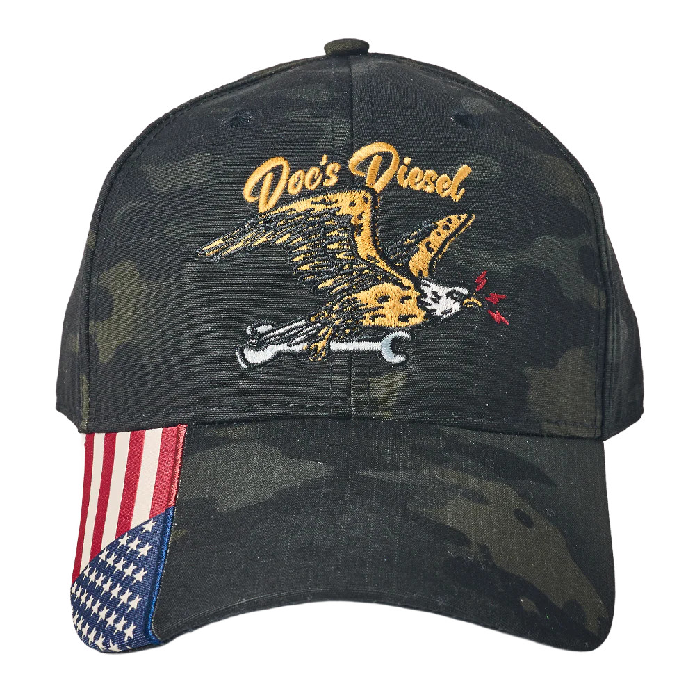 Doc's Diesel Old Glory Camo Hat