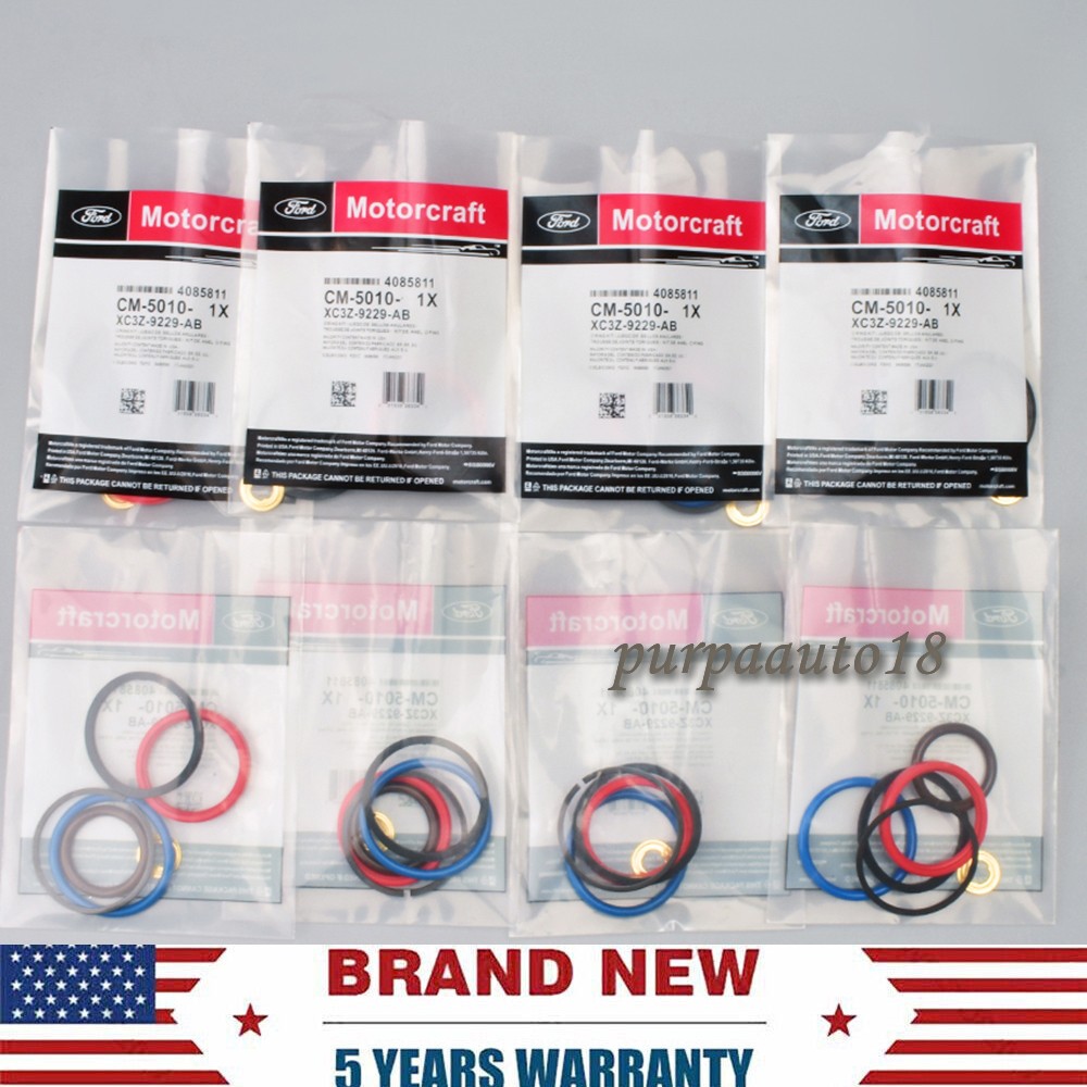 8 Pack OEM Injector O-Ring Kit For 7.3 Power Stroke Ford CM5010 XC3Z9229AB USA