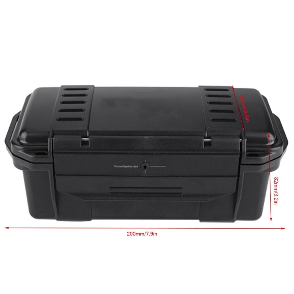Waterproof Storage Box, Black Waterproof Storage Containers Storage Bin Porta...