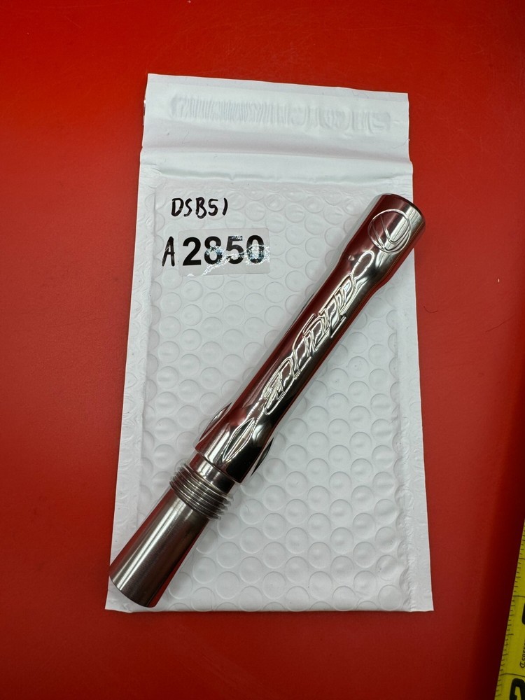 Dye SS Angel Threaded .688 Paintball Barrel Back - Silver