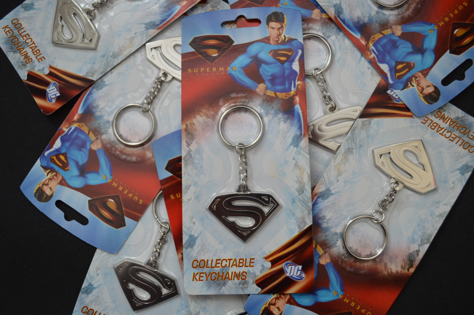 Cards Inc 2006 Superman Returns Collectable Metal Etched Keychain S Symbol Crest