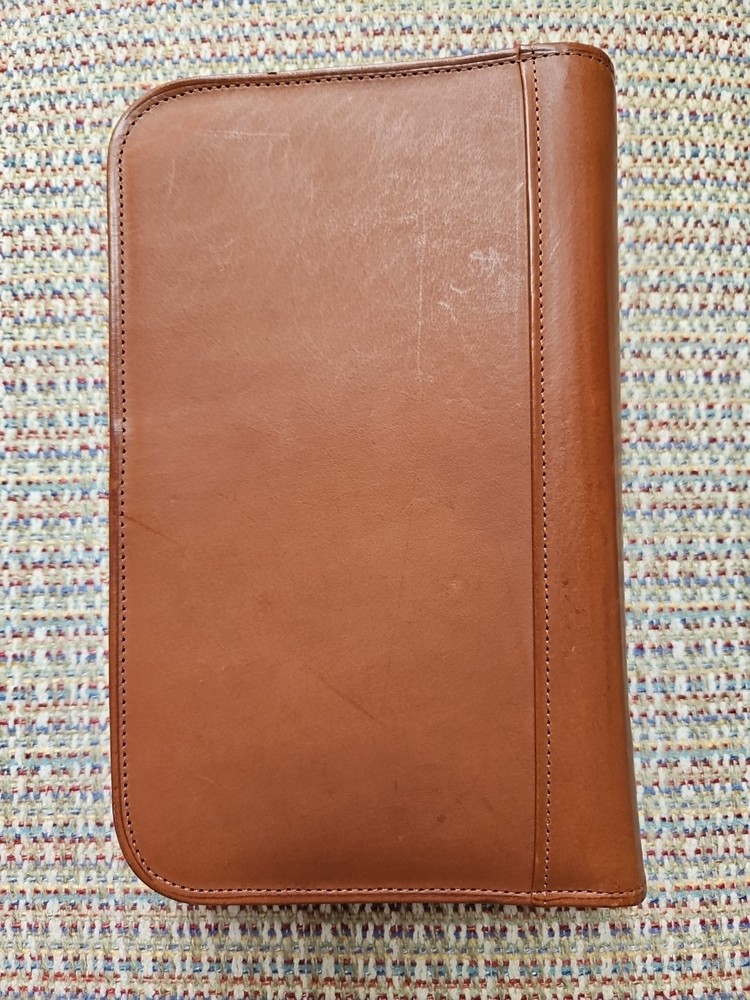 Coach 1990's Leather Organizer Zip Around Planner