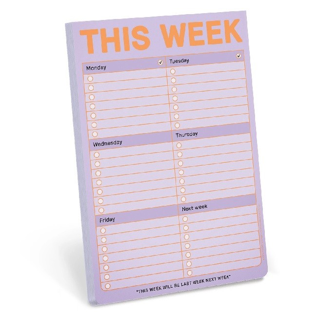 Knock Knock Refresh This Week Notepad
