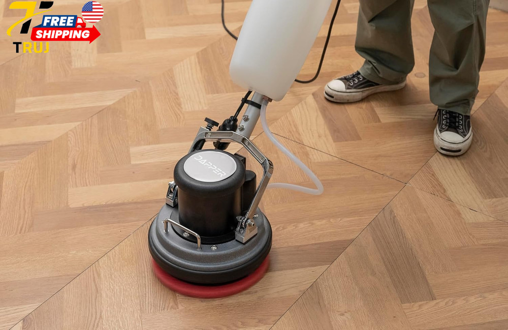10" Heavy-Duty Multi-Functional Floor Buffer Polisher Machine Clean Buff Scrubb