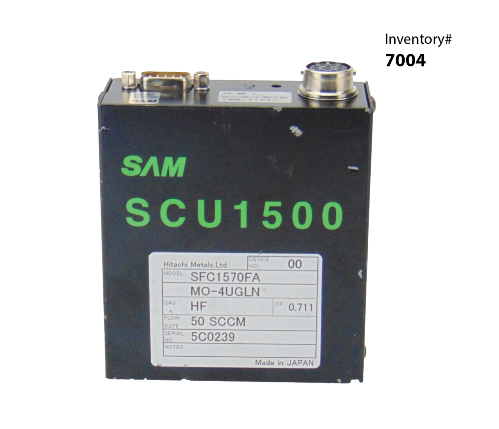SAM SCU1500 SFC1570FA Controller, HF, 50 SCCM *used working