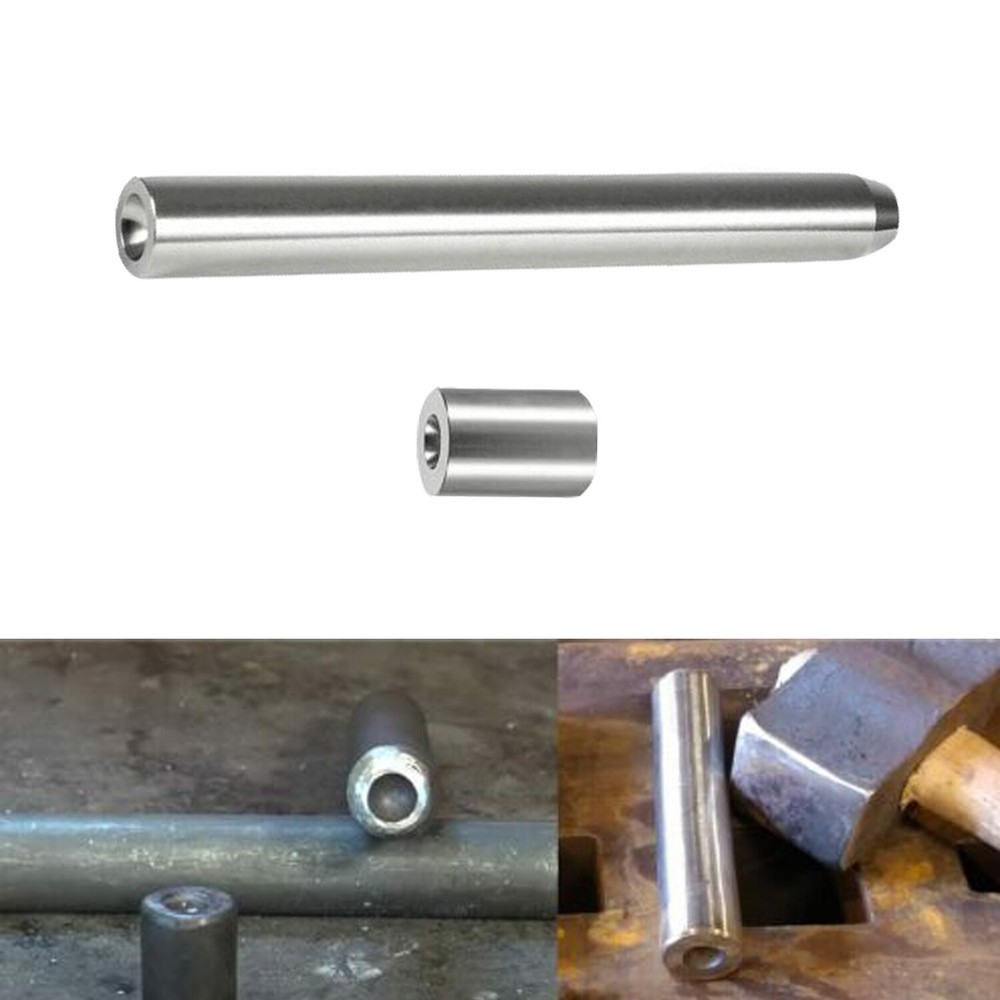 Blacksmith Rivet Doming Tool Set Top & Bottom 1/4" Blacksmithing Forging Tools