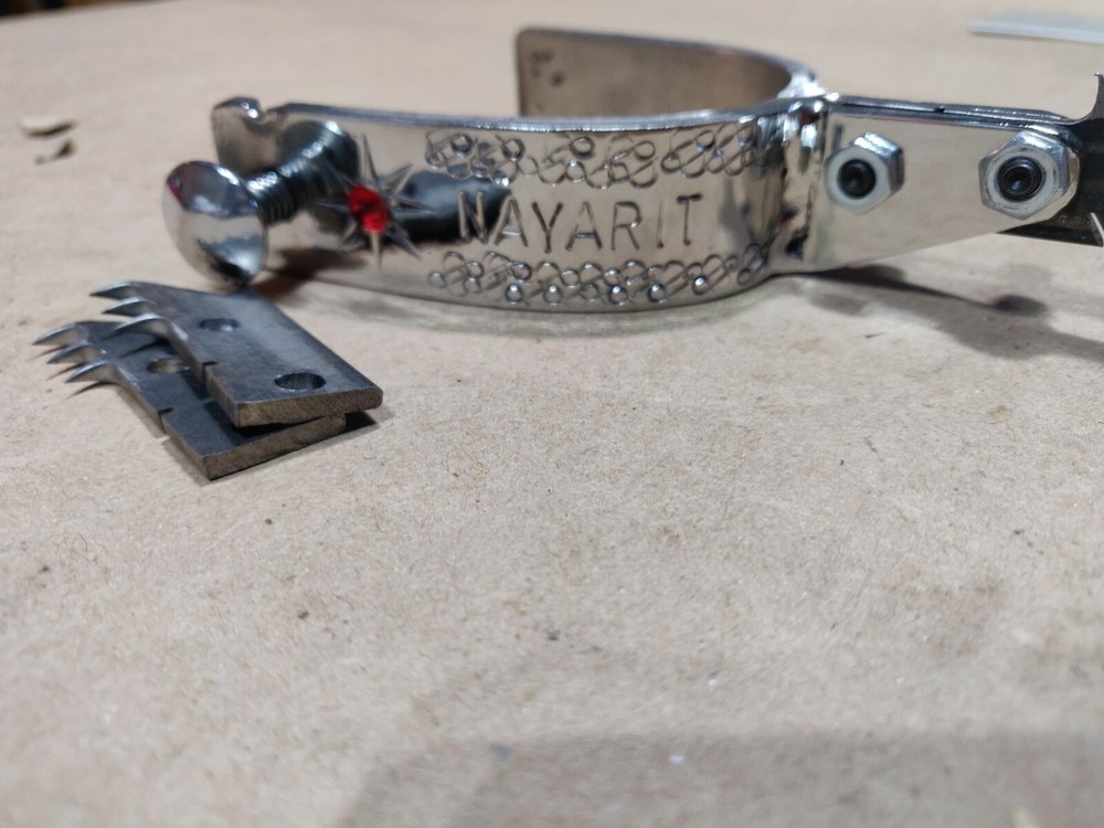 Custom bejeweled Spur w/Replaceable tips - Free Shipping
