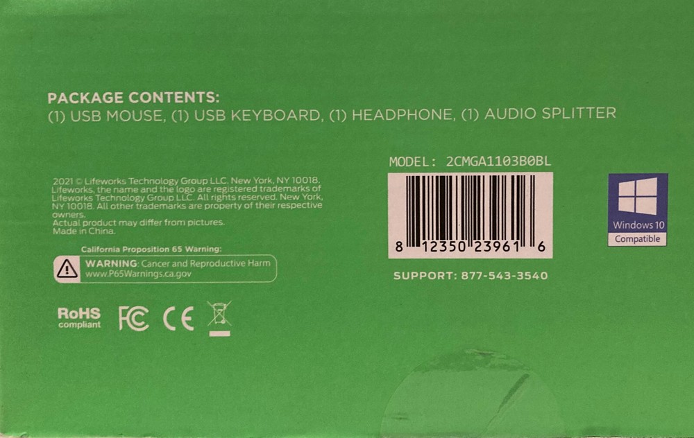 Samurai Essential Gaming Bundle Mouse Keyboard Headset Back-Lit Illuminated NEW