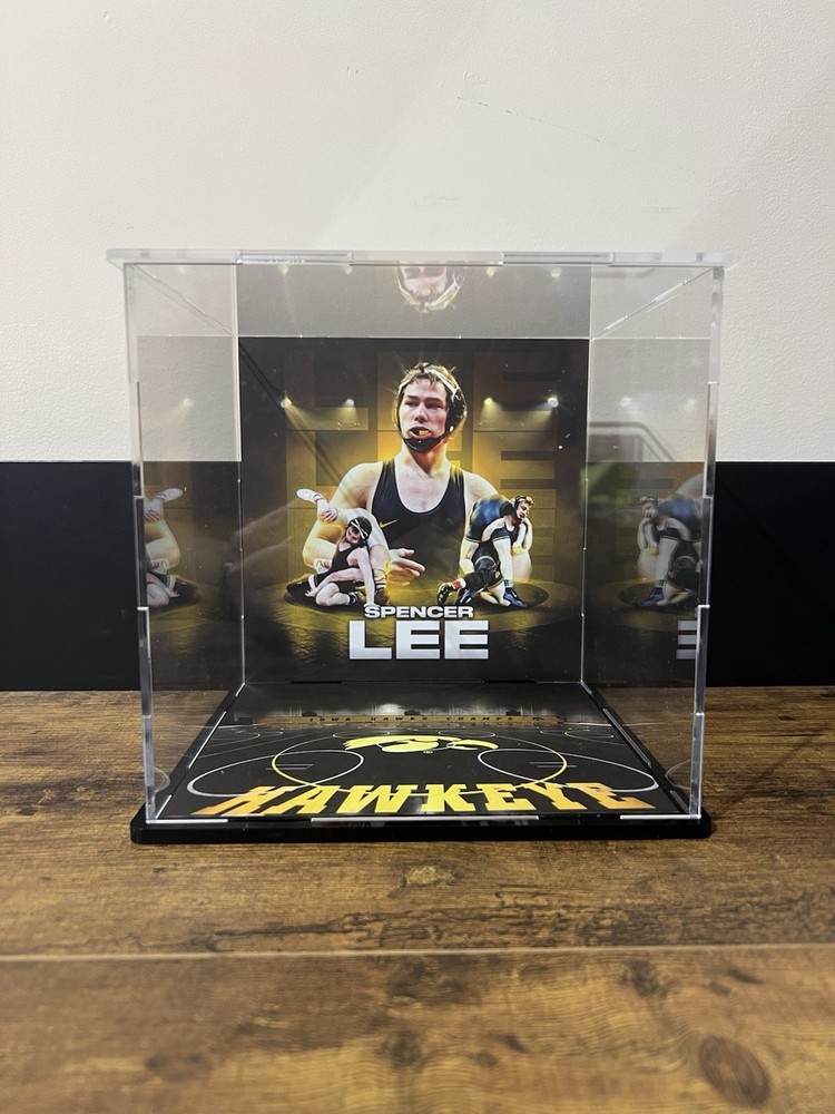 Spencer Lee Custom Card Display - Iowa