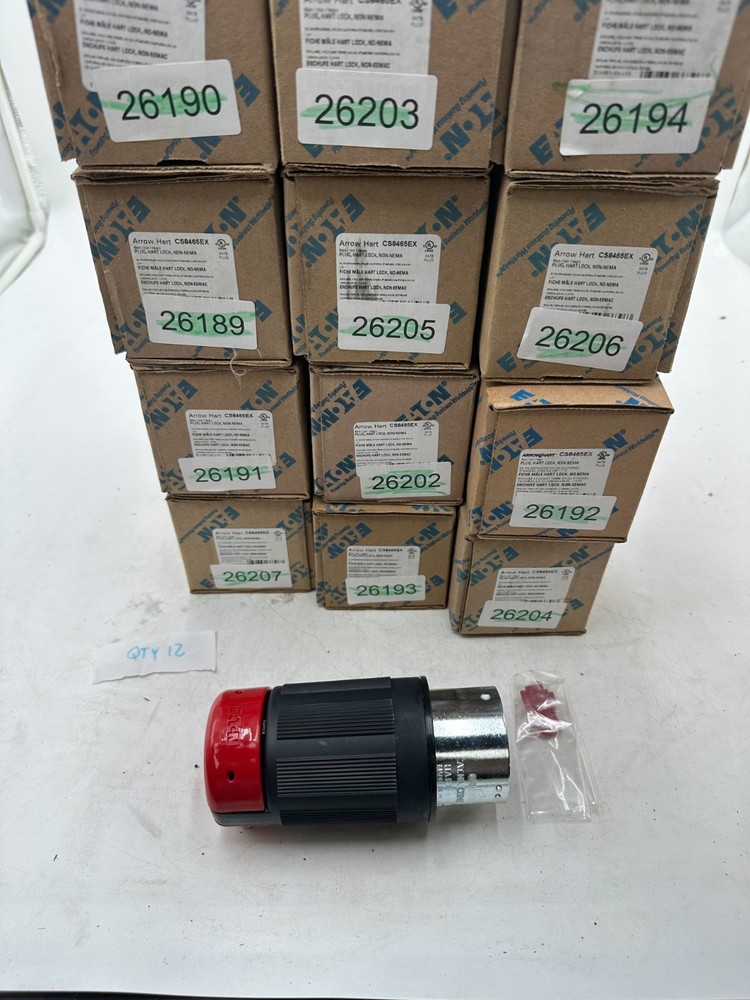 Arrow Hart CS8465EX Hart-Lock Connector Plug 50A (1 BOX PER ORDER)