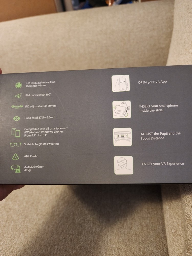 VR SHINECON Virtual Reality Glasses 3D Headset