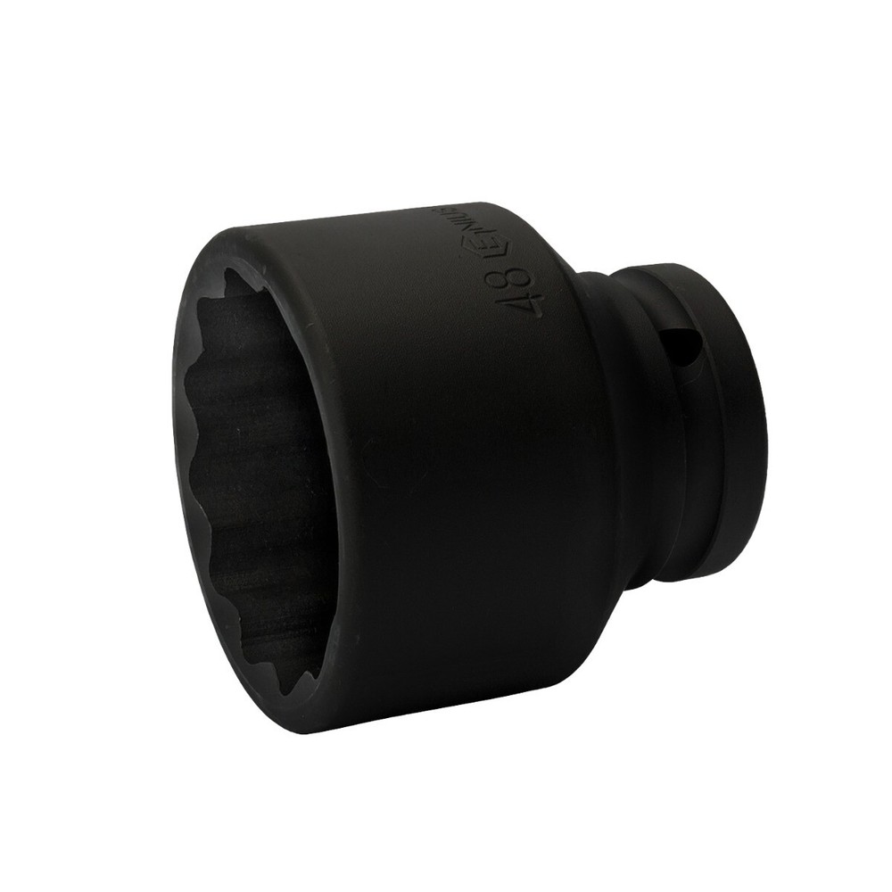 Genius Tools 3/4" Dr. 48mm Thin Wall Impact Socket (12-Point) (CR-Mo) - 655248