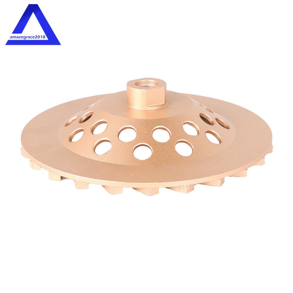 7" Concrete Grinding Cup Wheels 24 Seg Diamond Abrasive Segments 5/8"-11 Arbor