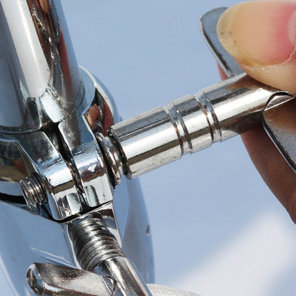 Adjustable Silvery Drum Skin Key Tuner Solid Square Socket Durable Tool