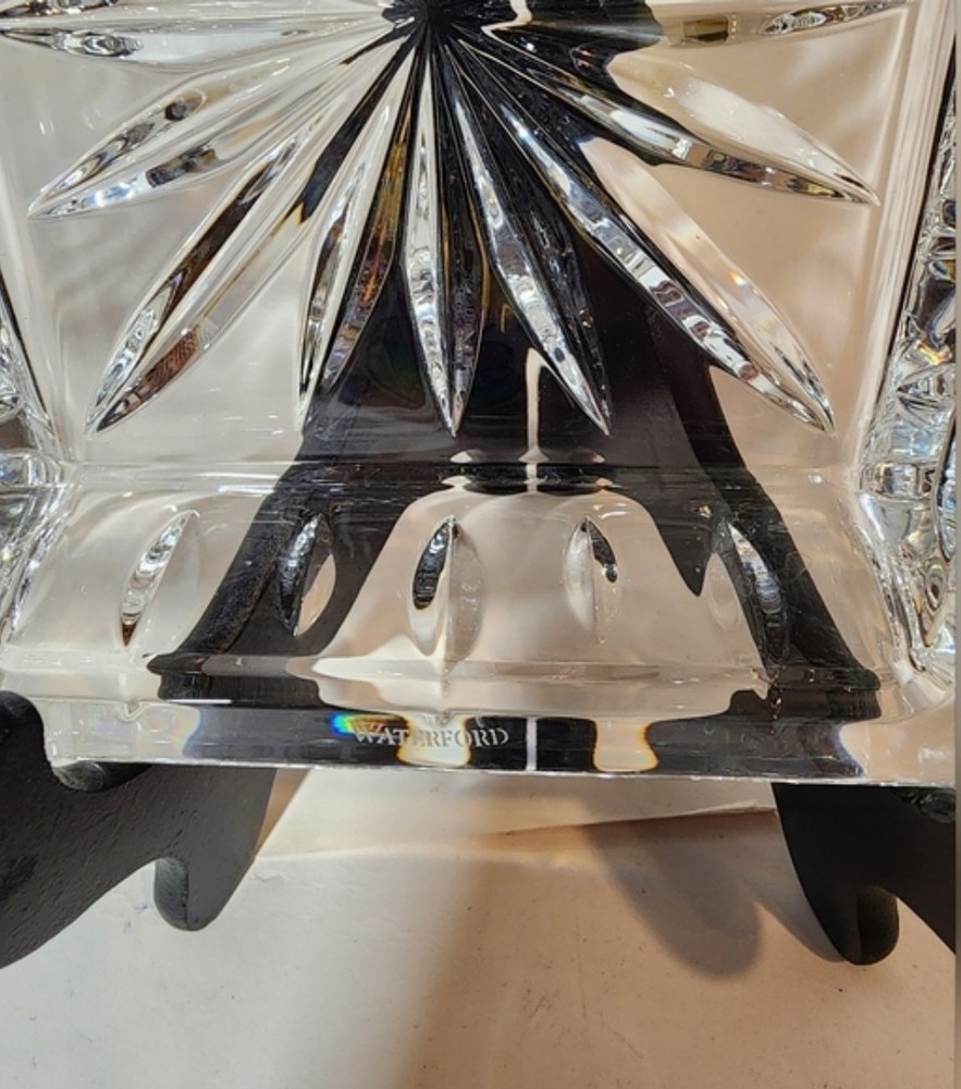 Waterford Crystal Lismore Rectangular 3 Part Tray with Handles
