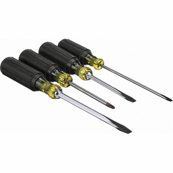 Klein Tools 4 Piece Cabinet, Keystone & Phillips Screwdriver Set Bit Sizes: P...