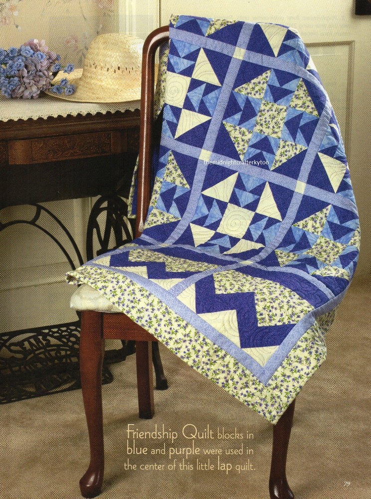 Purple Mariposa Quilt Pattern Pieced WS
